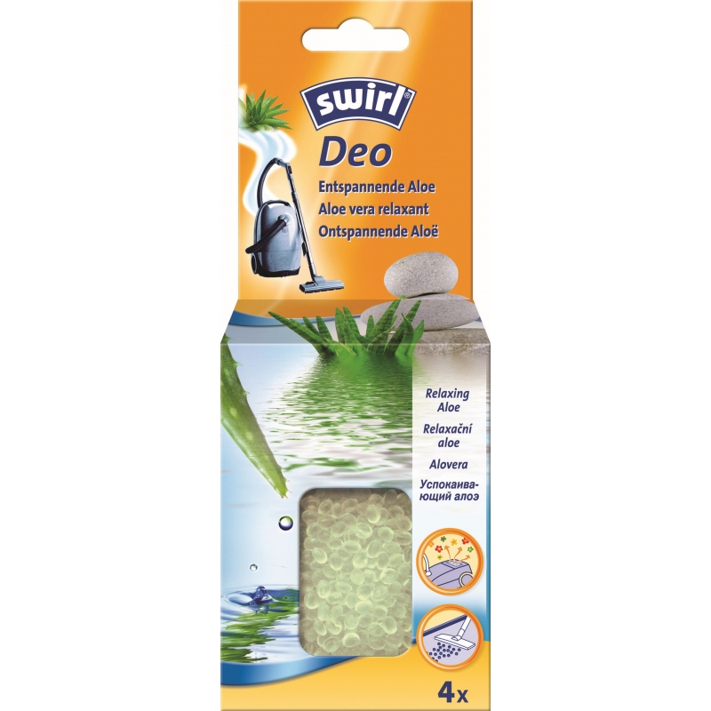 4x vůně do vysavače Swirl Deo perly Relaxační aloe 10 g