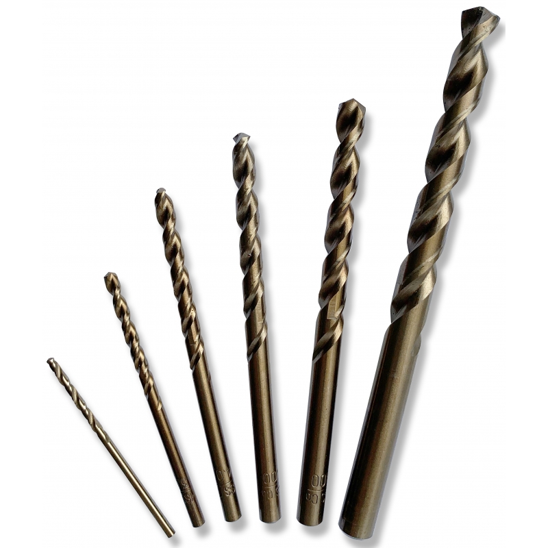 Vrtáky do kovu 6 ks 2-8 mm Stanley STA56002, HSS-E Cobalt
