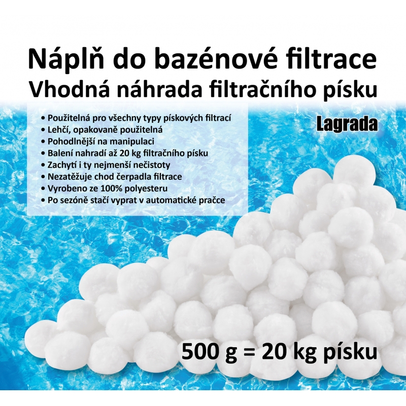 Filtrační kuličky 500g Lagrada 87587, náplň