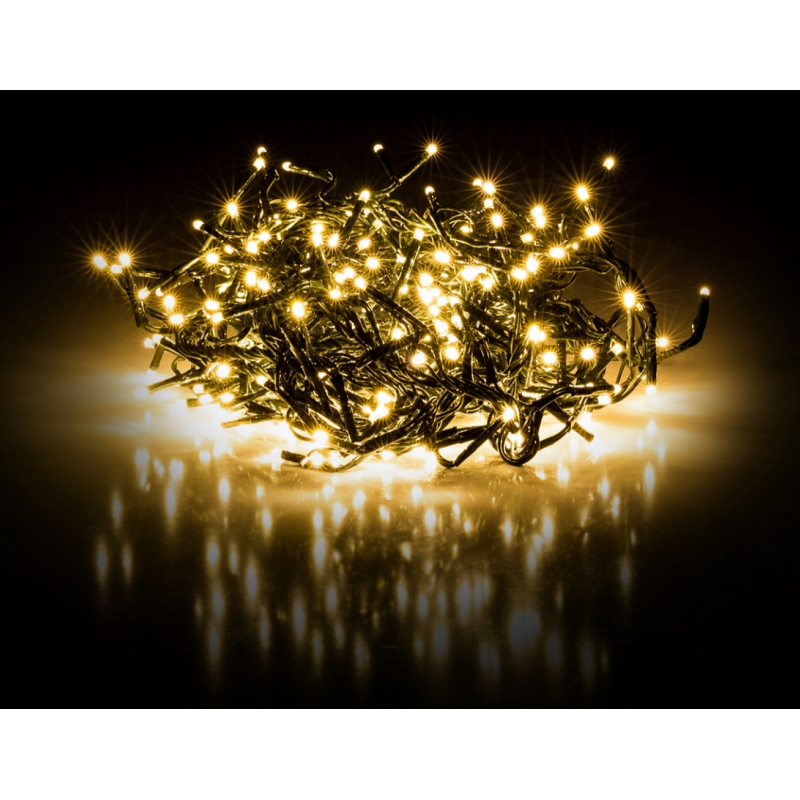 Světelný řetěz 600 LED, 11+5 m, teplá bílá, RETLUX RXL 287