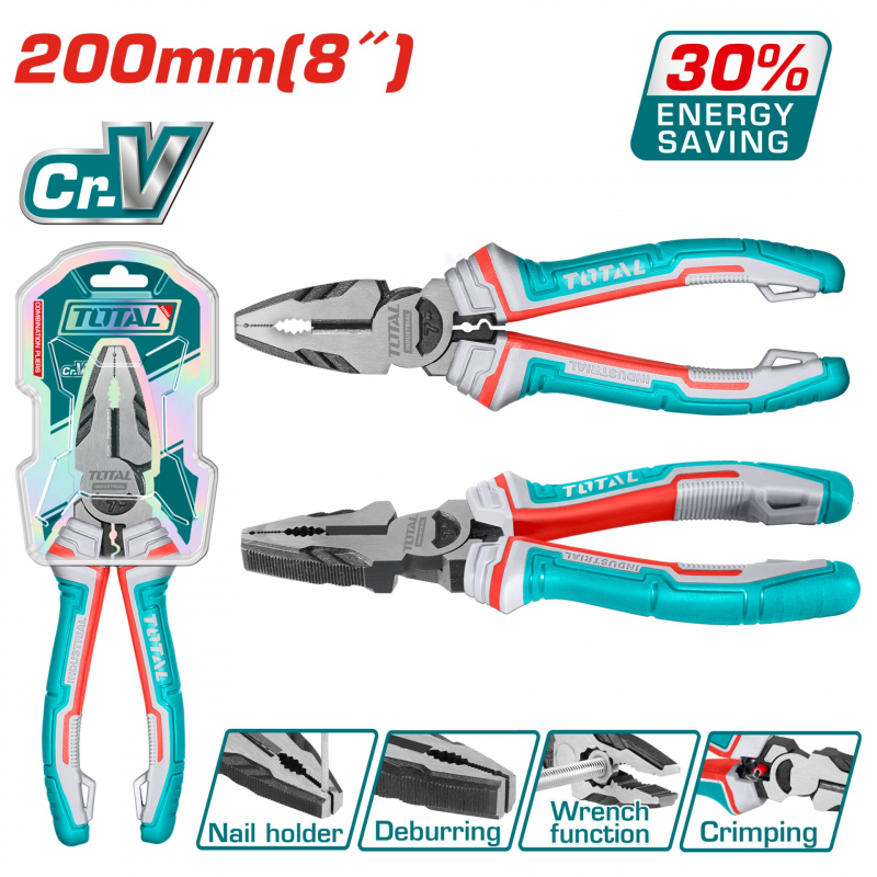 Kleště kombinované 200 mm CrV Total THT210806S