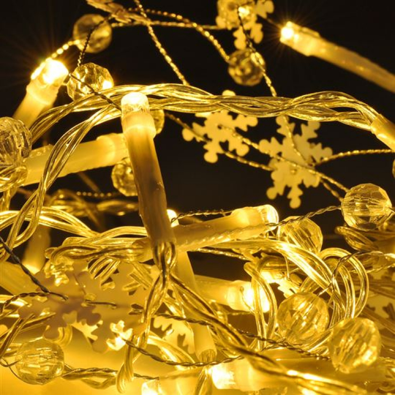 Světelný řetízek s dekoracemi, 20 LED, 2 m, 2 x AA