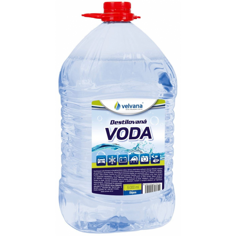 Voda destilovaná 5l Velvana REPET