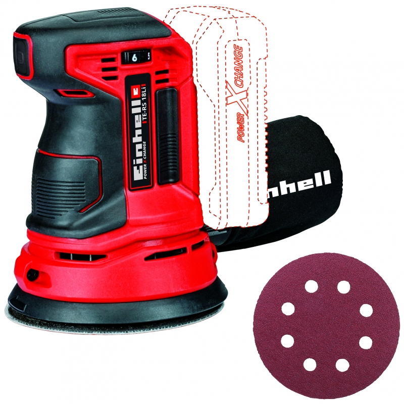 Bruska excentrická Einhell Expert TE-RS 18 Li Solo, X-Change