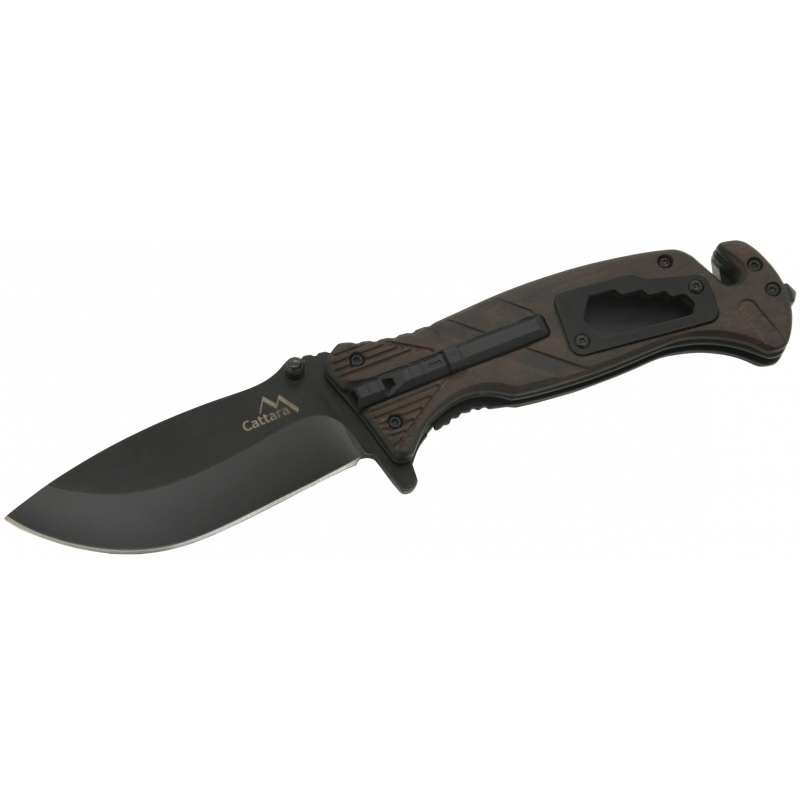 Nůž zavírací multifunkční 215/125 mm Cattara Black