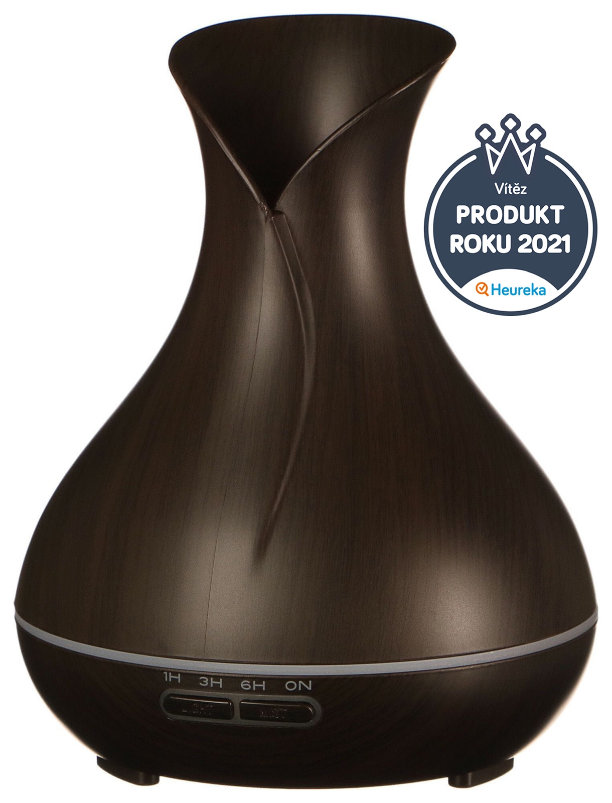 Aroma difuzér SIXTOL VULCAN tmavé dřevo 350 ml