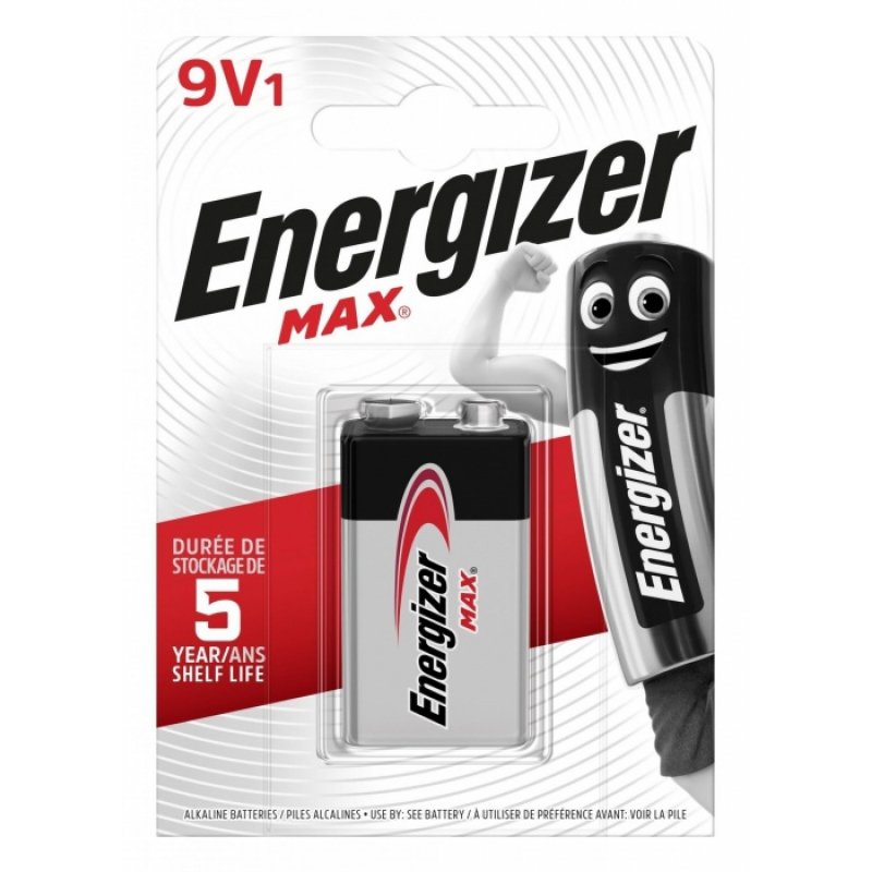 Baterie Energizer MAX 9V 1ks alkalická