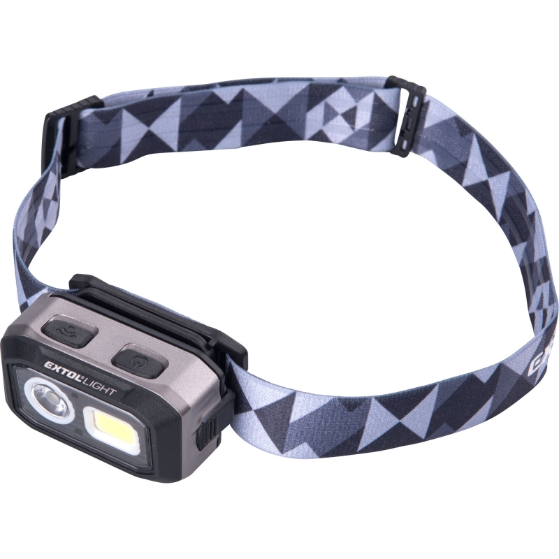 Sv�tilna �elov� s �idlem, 500 lm, nab�jec� nebo AAA EXTOL LIGHT