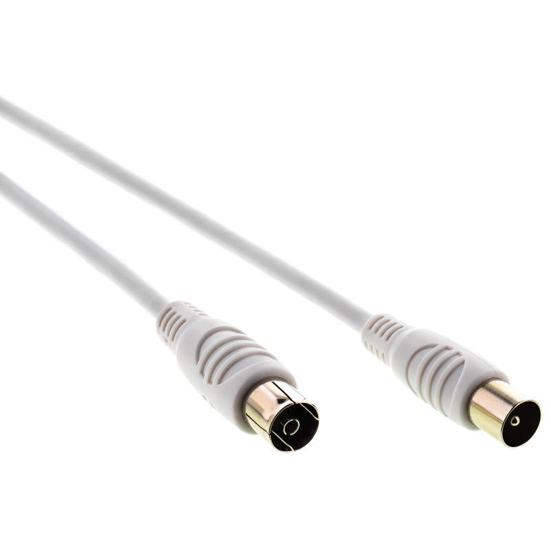 Koaxiál bílý 2,5 m SENCOR, anténní kabel, SAV109-025W