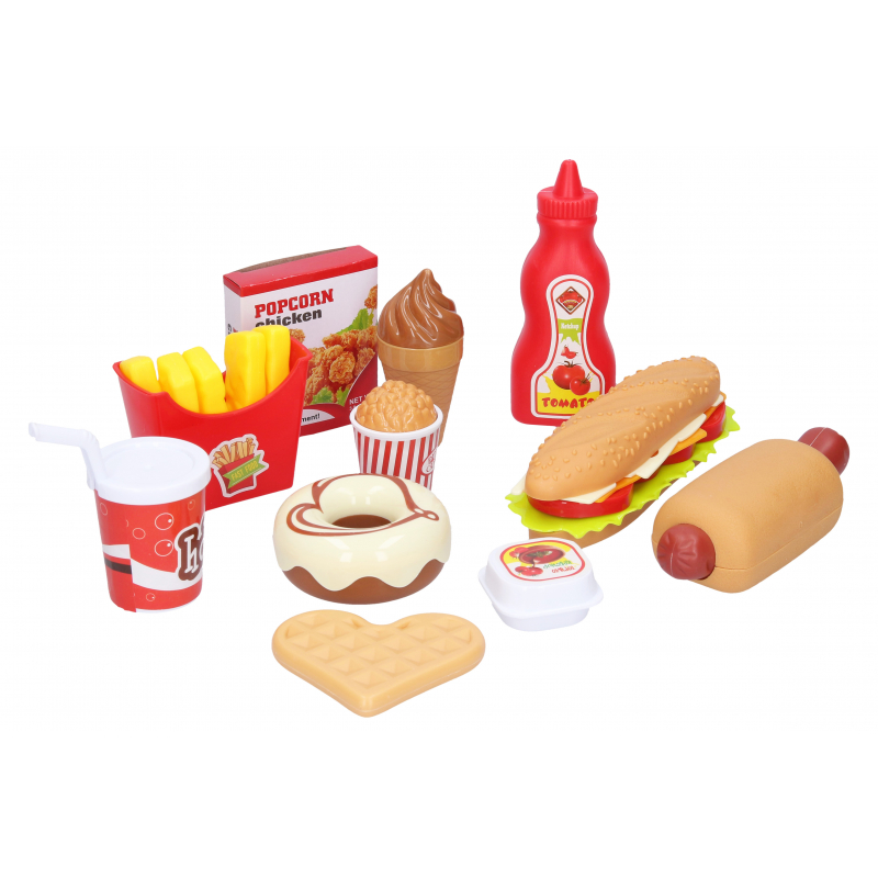 Občerstvení Fast Food, sada 11 ks