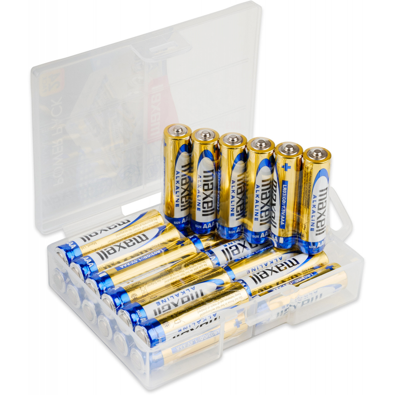24x AAA baterie Maxell, LR03, alkalick� v boxu