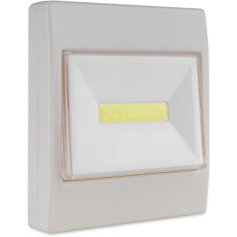 LED světlo 120lm/3W "vypínač" 9x8x2,5cm na baterie