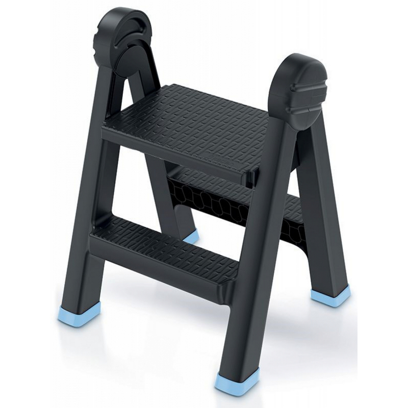 Schůdky TITAN LADDER černé, nosnost 150 kg