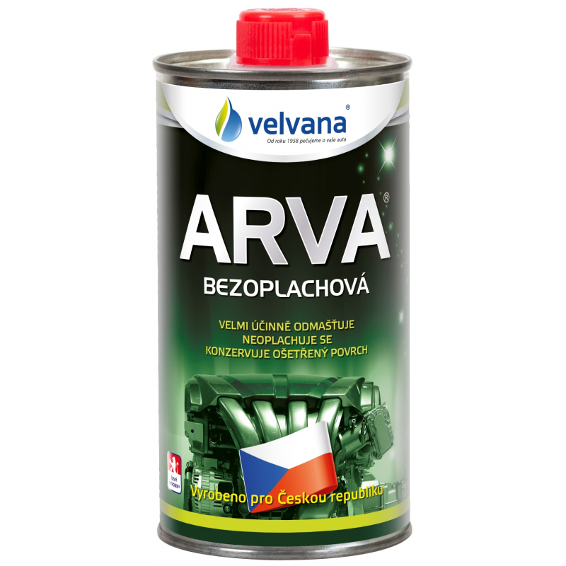 Arva bezoplachová 500 ml, odmašťovač Velvana