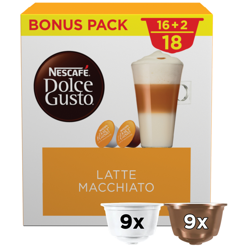 NESCAFÉ Dolce Gusto Latté Macchiato 9+9 ks