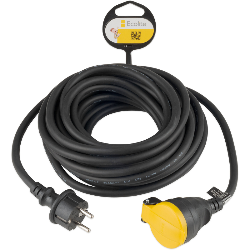 Prodlužovák odolný 10m/16A, 3x1,5 mm2, vlhkotěsný IP44