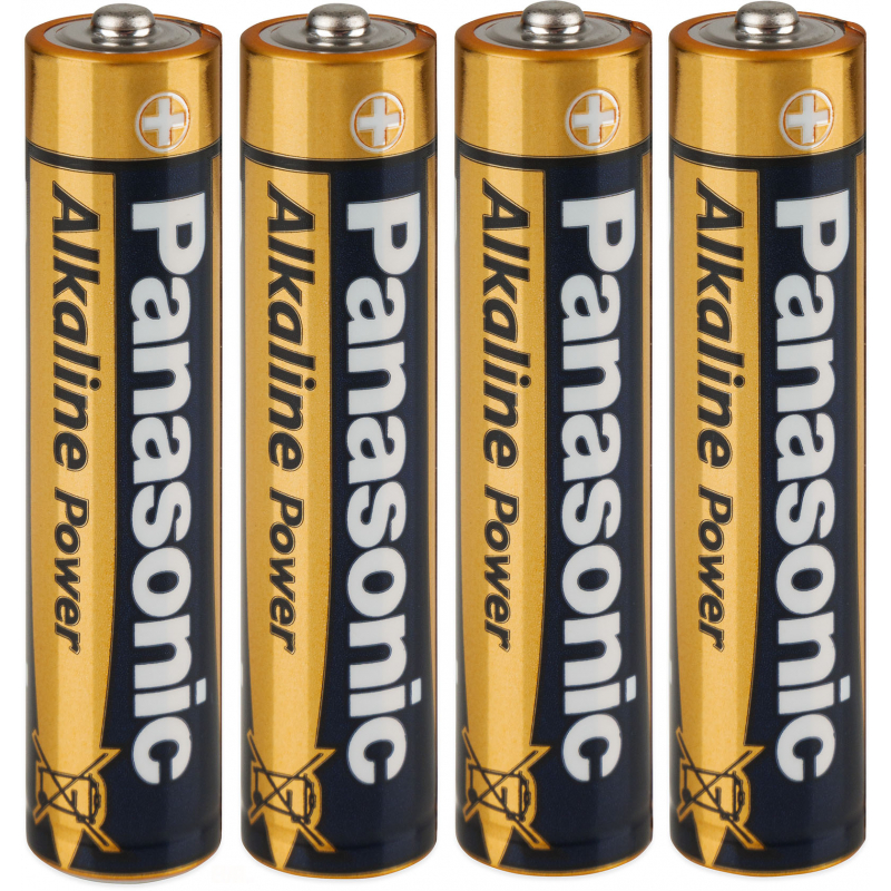 4x alkalická baterie Panasonic BRONZE LR03, AAA
