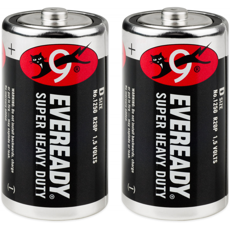 2x baterie EVEREADY R20 velk� mono�l�nek D