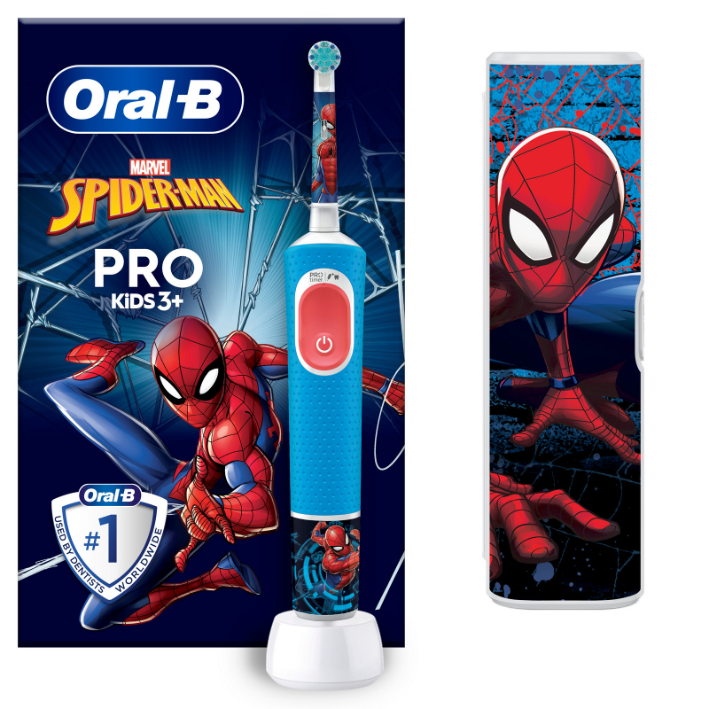 Kartáček Oral-B Vitality Pro Kids Spiderman s cestovním pouzdrem