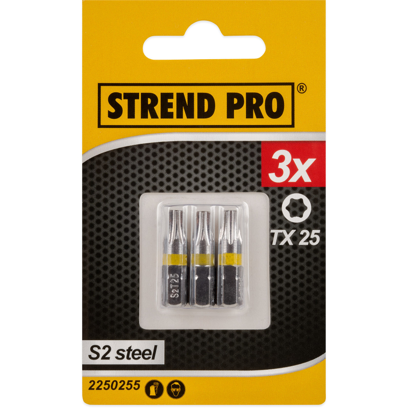 3x bit Torx TX 25, Strend Pro