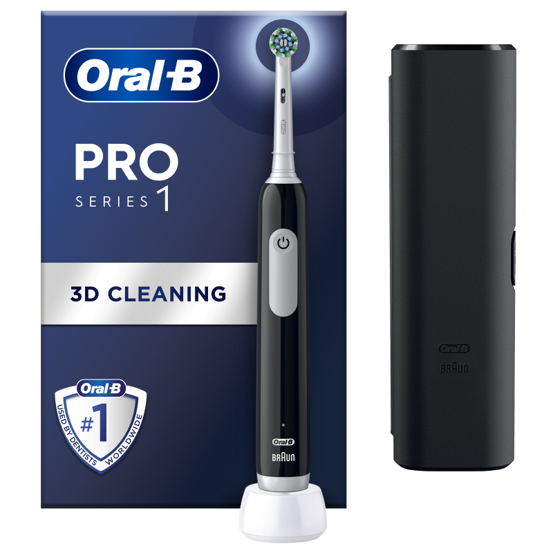 Kart��ek Oral-B Pro Series 1 Black s cestovn�m pouzdrem