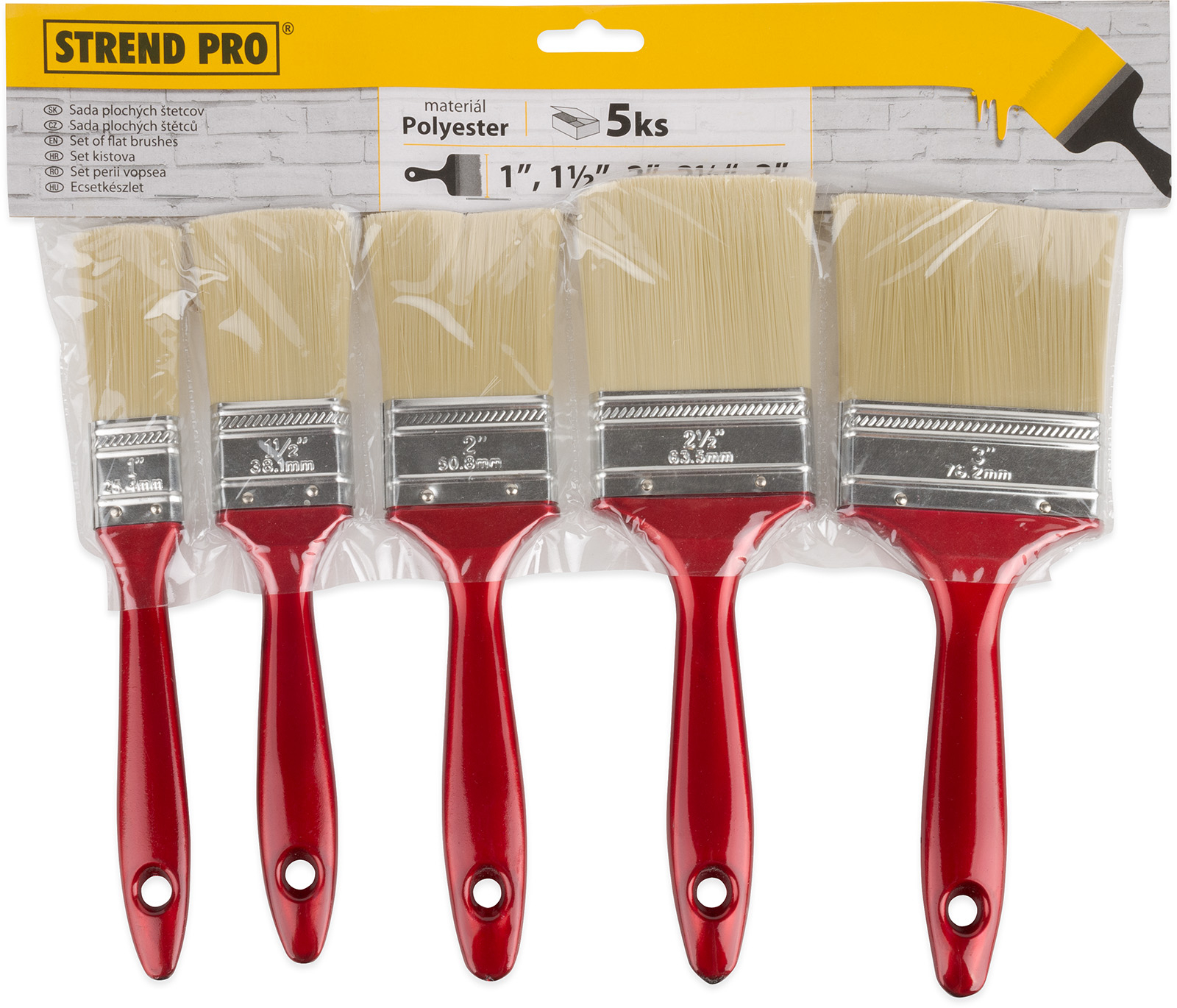 Sada 5 ploch�ch �t�tc� 1", 1 1/2", 2", 2 1/2", 3"