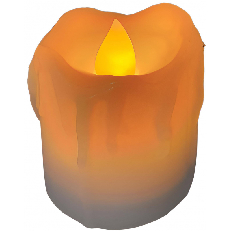 Svíčka 4,3x3,6 cm vč. baterie, imituje plamen, dekorativní LED