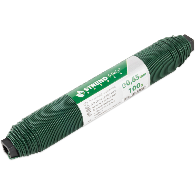 Drát vázací zelený poplastovaný 0,65mm, 35m, 100g