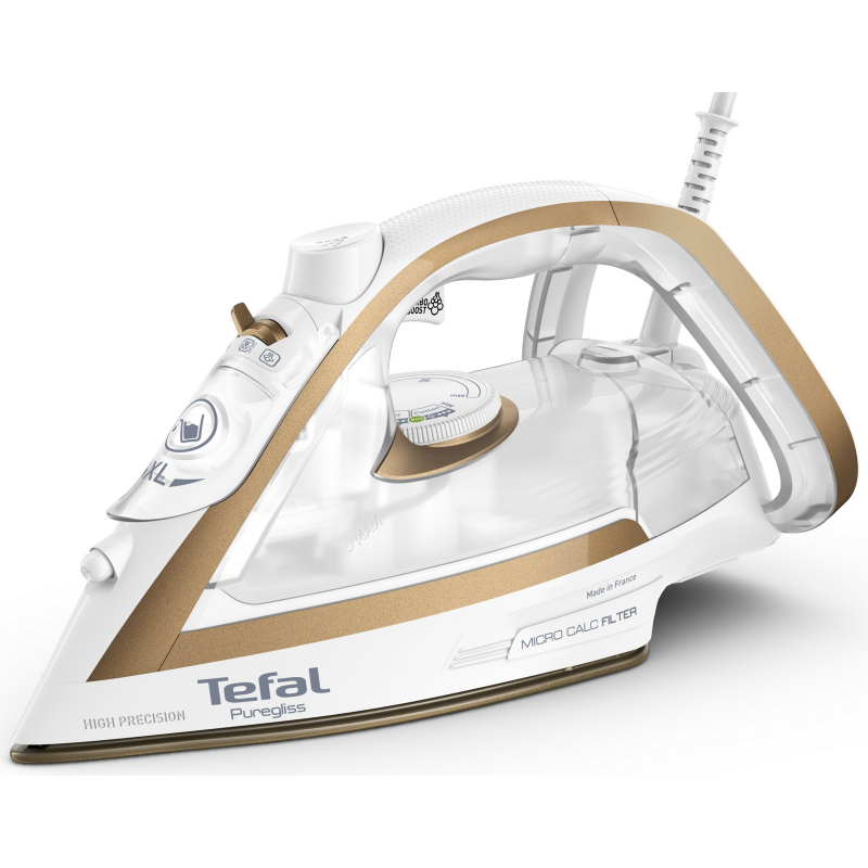 Žehlička TEFAL FV8042E0 Puregliss Coppertinto & White