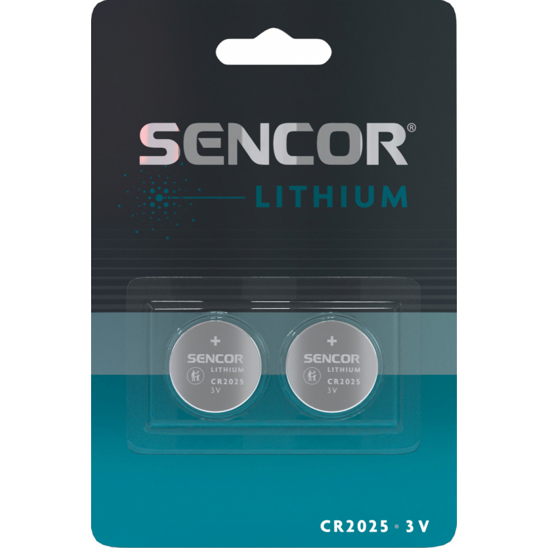 2x Baterie CR2025 3V Sencor 2BP Lithium