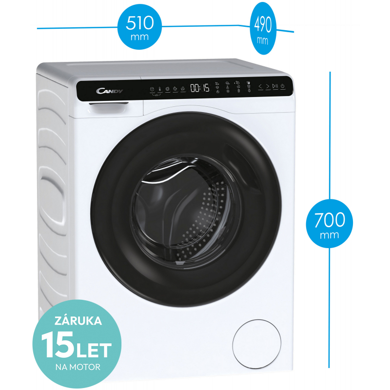 Minipračka CANDY CW50-BP12307-S