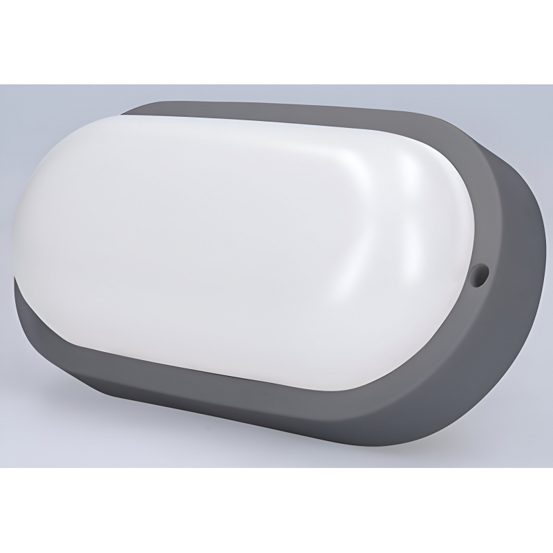 Světlo oválné LED 13W, 910lm, 4000K, IP54, Solight WO744-G šedé
