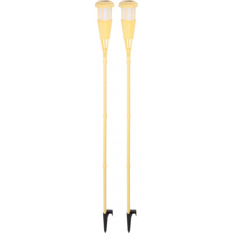 2x louč solární, 167 cm, imitace plamene, dekorační lampa
