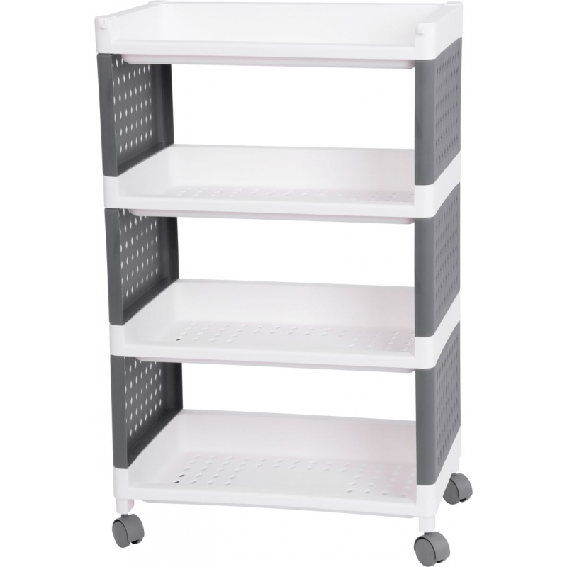 Reg�l policov� plastov� s kole�ky 75,5x49x29cm