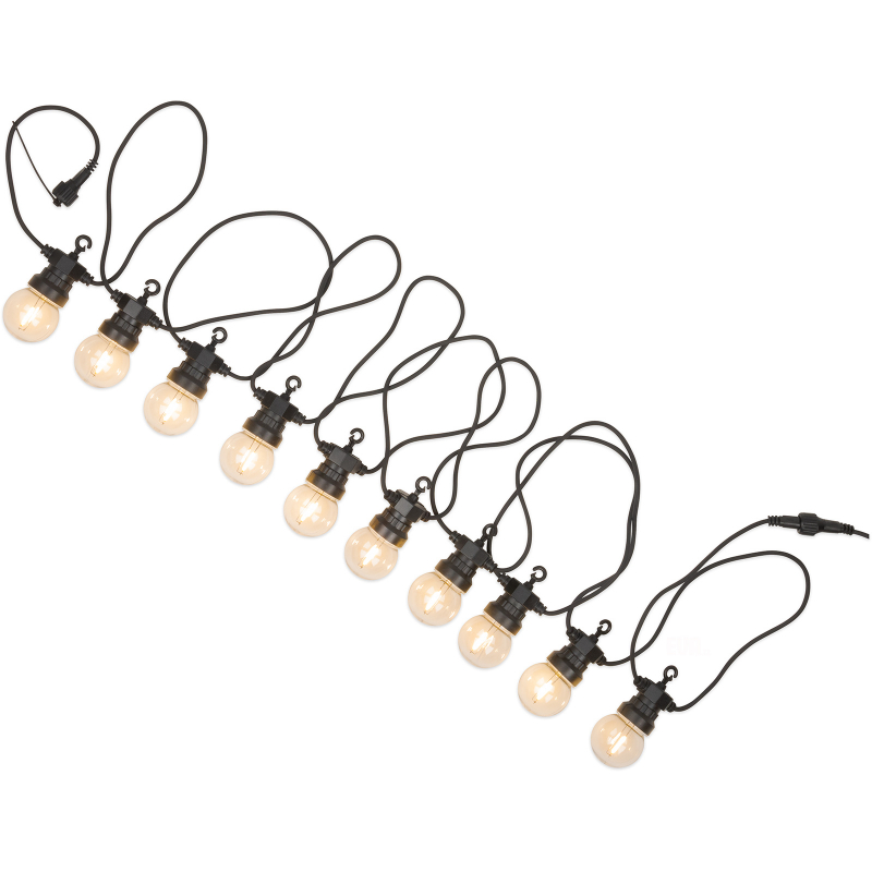 8m/230V časovač 10xLED/500lm zahradní osvětlení, IP44