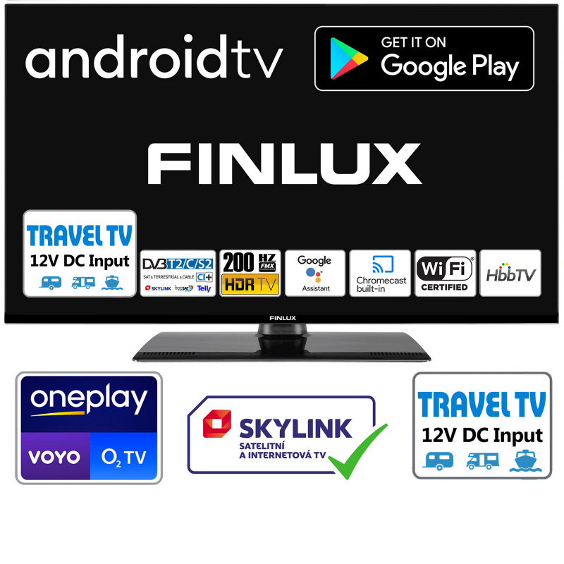 Televize FINLUX TV24FHMG5771 ANDROID 11 WIFI 12V Travel