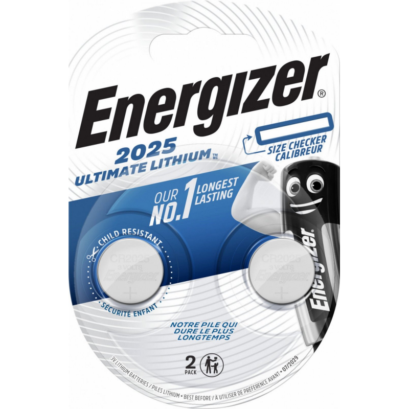 2x Baterie Energizer CR2025 Ultimate Lithium
