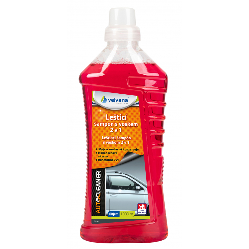 1l auto�ampon Velvana s voskem, koncentr�t
