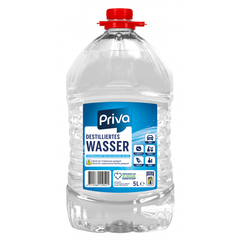 Voda destilovan� 5l Priva