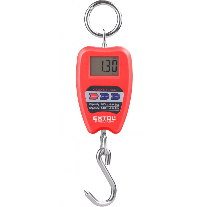 Váha závěsná 0,35-200 kg, digitální Extol Premium
