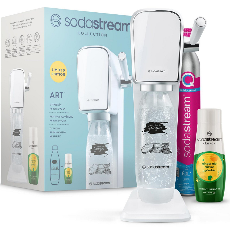 SODASTREAM výrobník sody Art White Ginger Ale MegaPack
