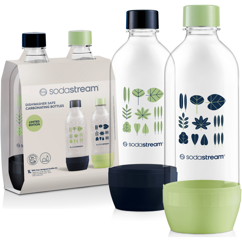 SODASTREAM lahve 1l DuoPack Jet Green/Navy do myčky
