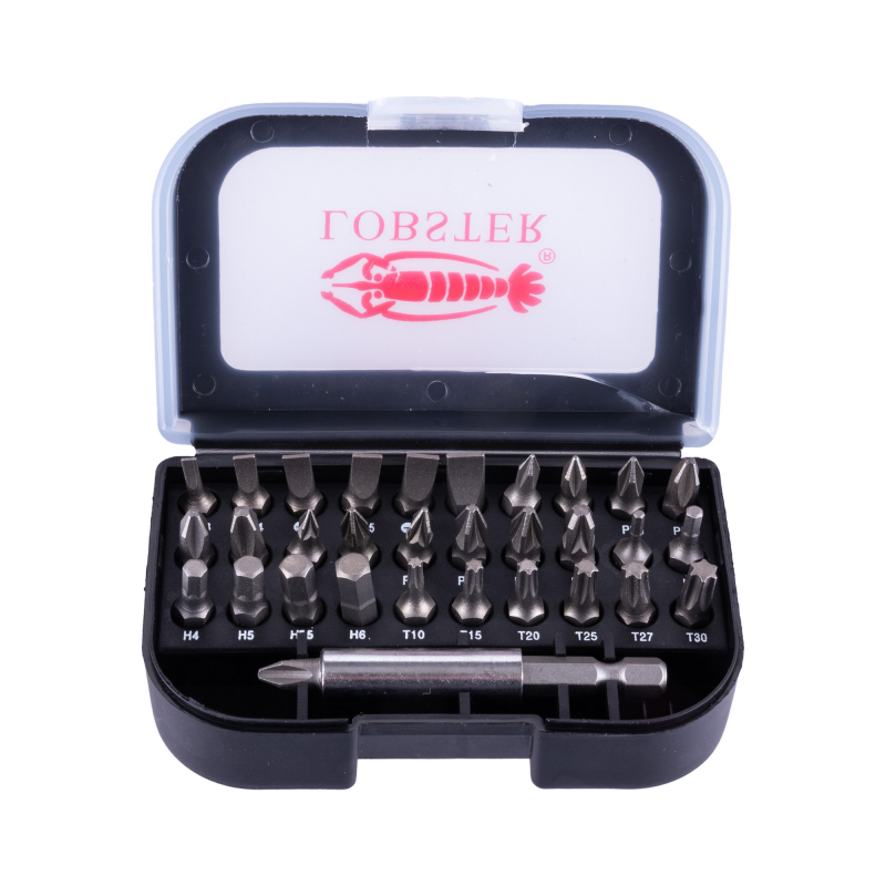 Bity 32 ks CrV (-, PH, PZ, HEX, Torx, Torx) Lobster