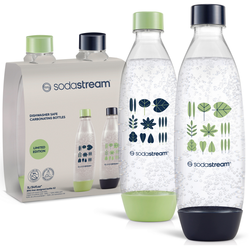 SODASTREAM lahve 1l DuoPack Fuse Green/Blue do myčky