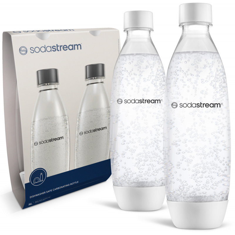 SODASTREAM lahve 1l DuoPack Fuse White do my�ky