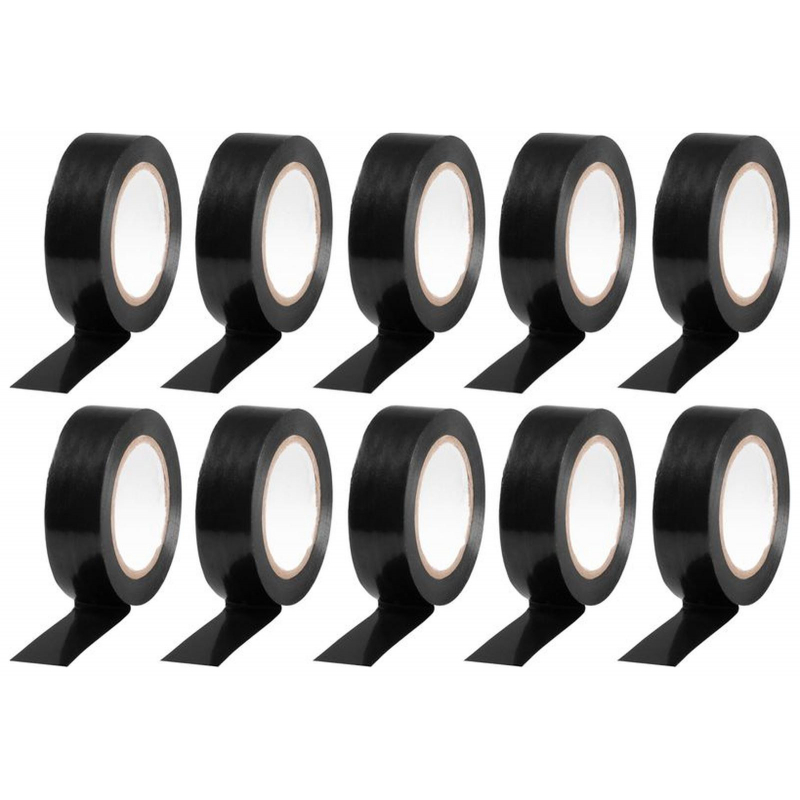 10x páska 10mx19mm izolační PVC černá