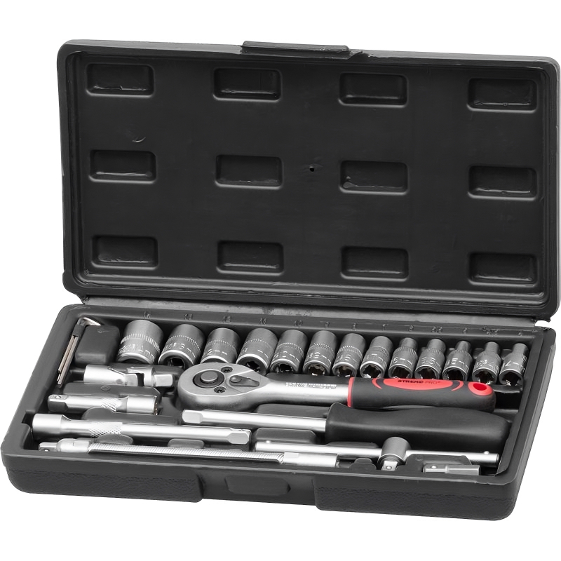 Klíče nástrčné 25ks CrV 1/4" gola sada