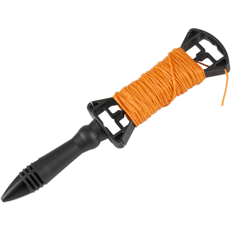 Provázek stavební 30m x 1mm na cívce s držákem, zednická šňůra