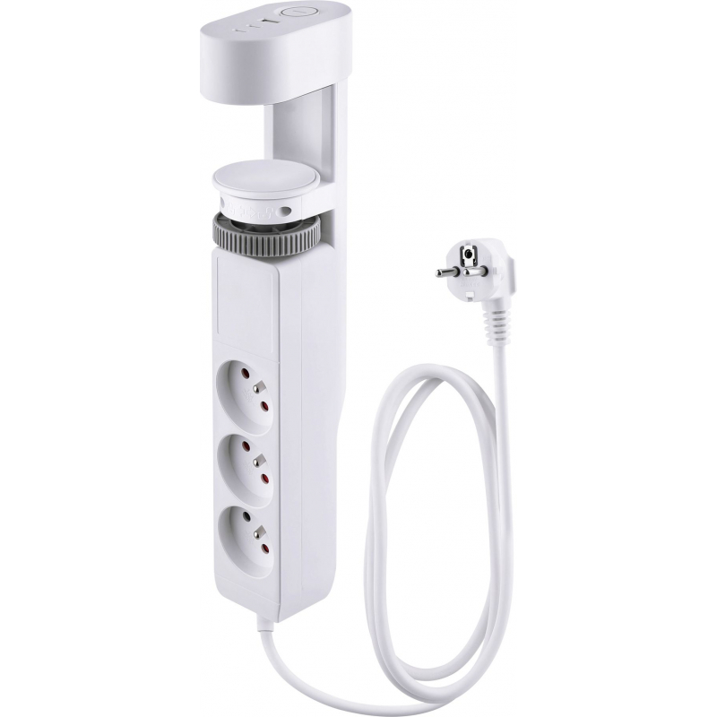Prodlužovák 6v1 1,4m, 3 zásuvky, 2x USB-A, 1x USB-C s upnutím