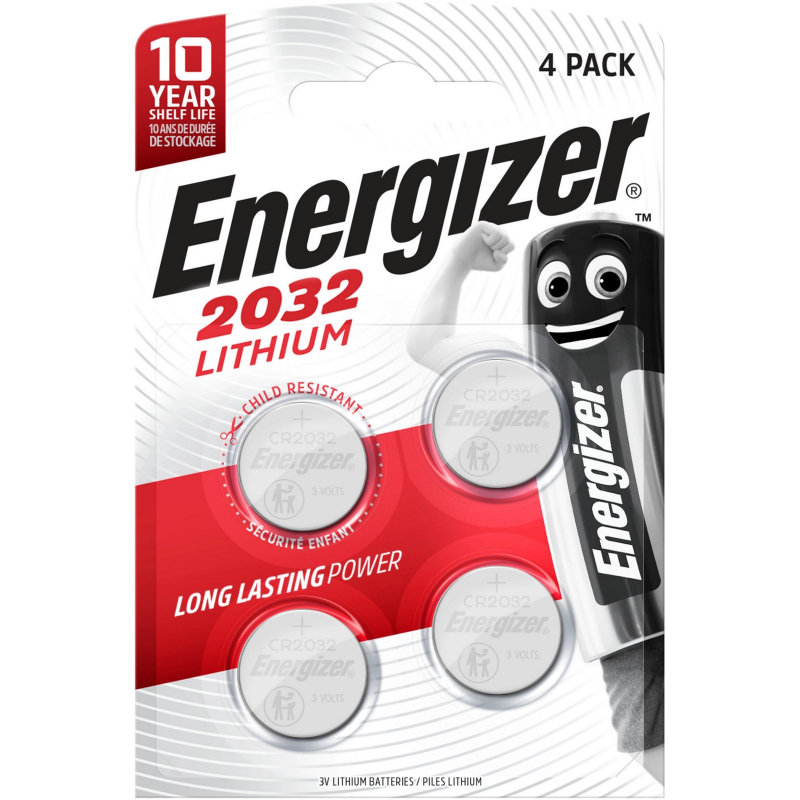 4x baterie Energizer Lithium CR2032